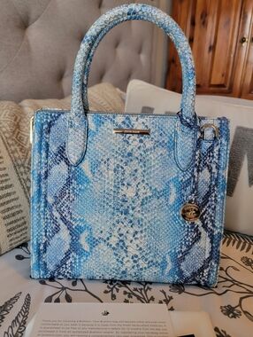 Brahmin Small Caroline Joyful Oceangrove Leather Arm/Shoulder/Crossbody Bag NWT